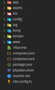 Struktura PHP frameworku Nette